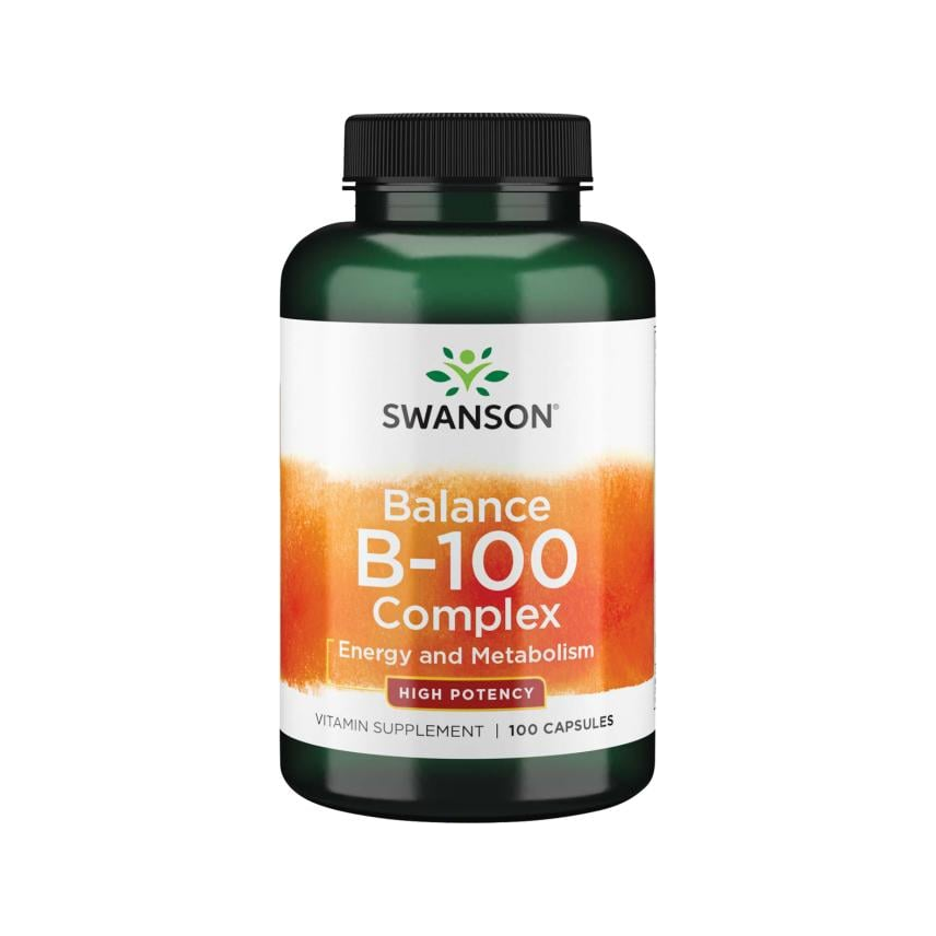 Swanson Balance B-100 Complex kosttillskott i flaska, 100 kapslar