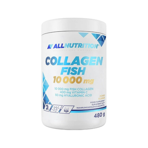Allnutrition kollagenfisk 10 000 mg 480 g, mangosmak, burk