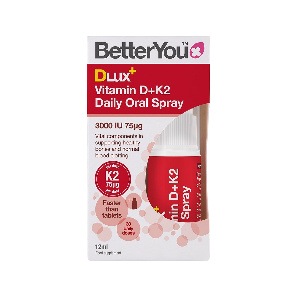 DLux+ Vitamin D+K2 Daily Oral Spray - 12 ml.