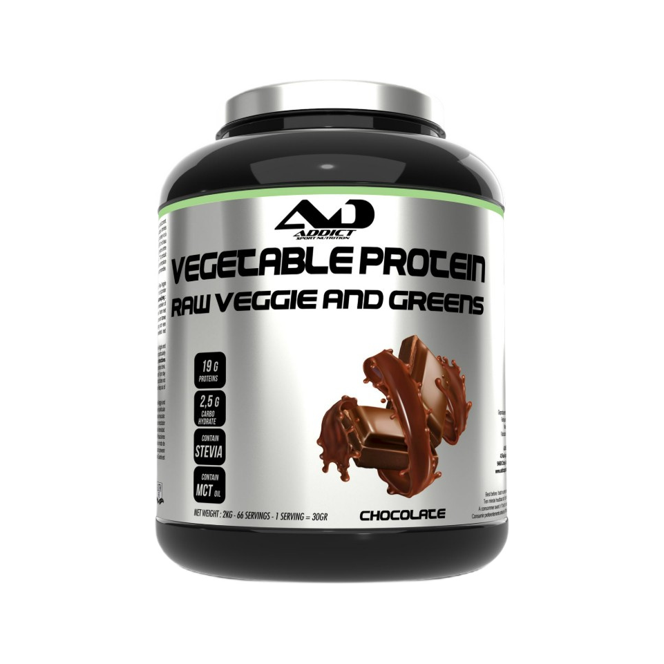 Vegetable Protein Raw Veggie and Greens, Chocolate - 2000 grams