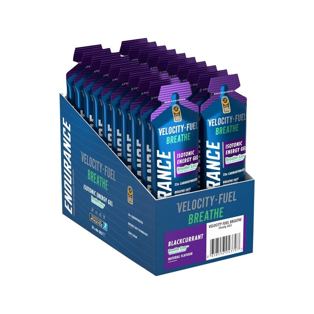 Endurance Breathe Isotonic Energy Gel, Blackcurrant - 20 x 60g