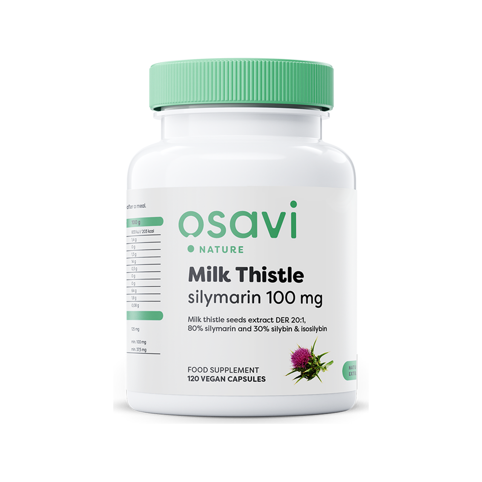 Milk Thistle, Silymarin 100mg - 120 vegan caps