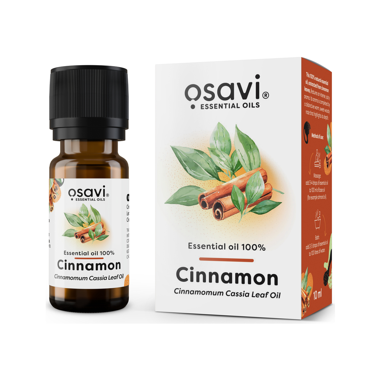 Essential Oil 100%, Cinnamon - 10 ml.