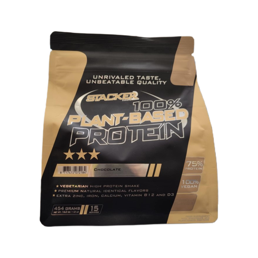100% Plant Based Protein, Chocolate - 454 grams