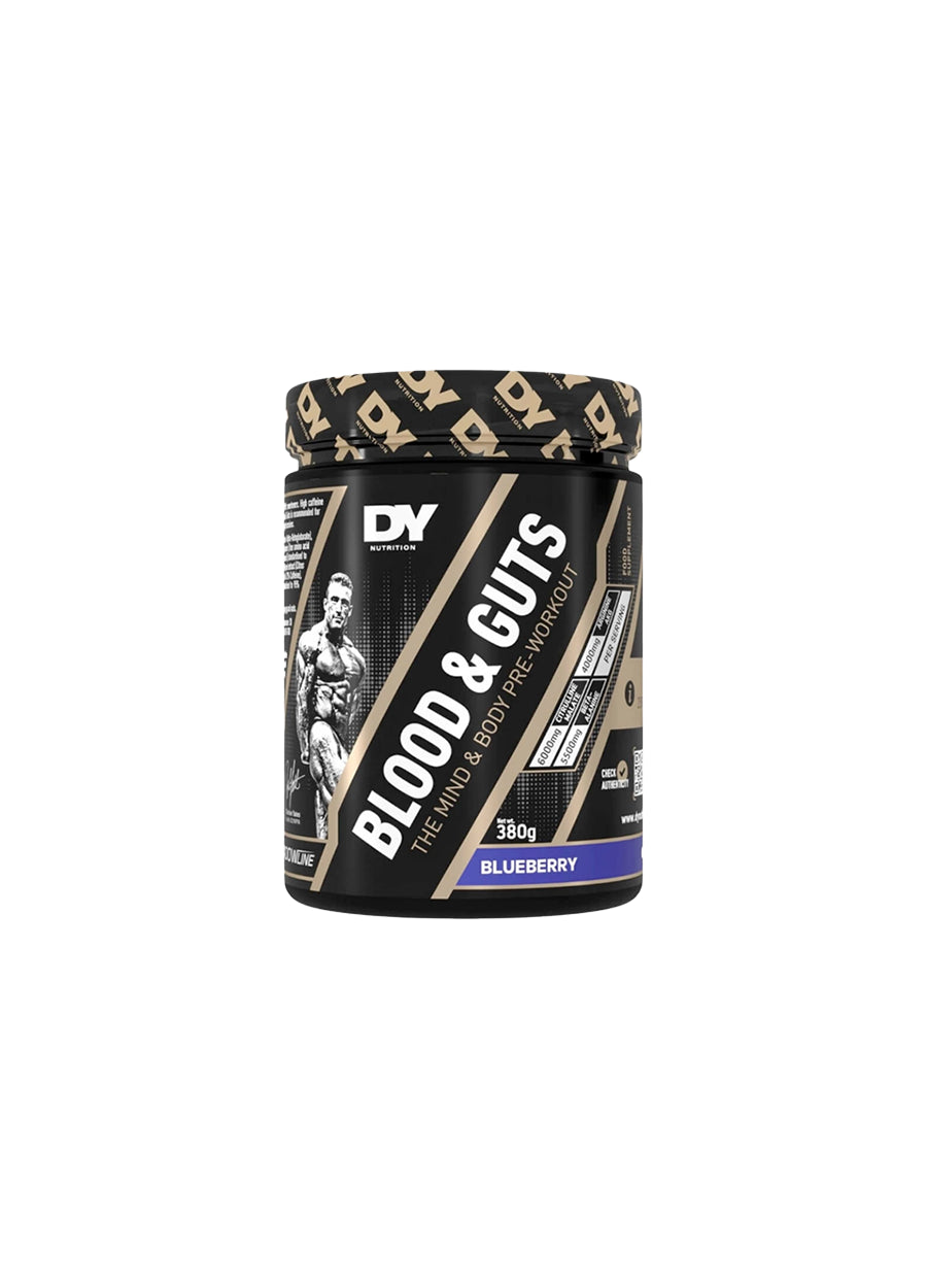 DY Nutrition PWO-burk Blood & Guts 380 g, blåbär-smak