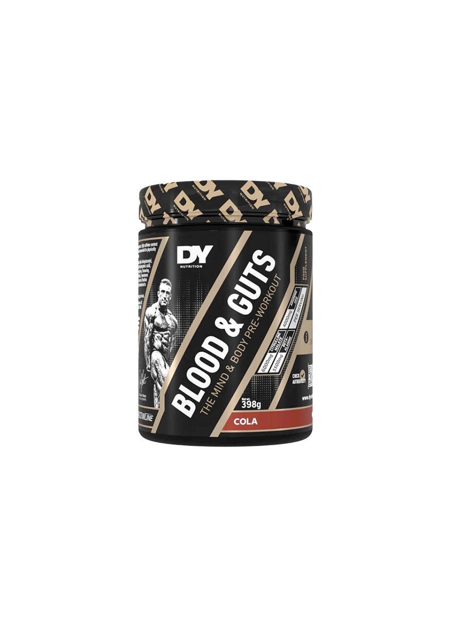 DY Nutrition Blood & Guts PWO 380 g, cola-smak
