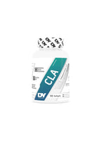 DY Nutrition CLA 90 kapslar i vit burk med blå/grön etikett och lock