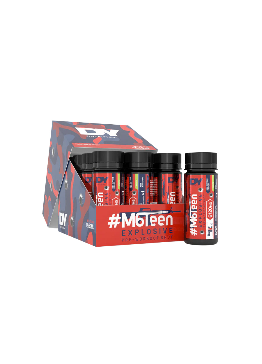 DY Nutrition #M6Teen Explosive Pre-Workout Shot 12 x 60ml Framsida