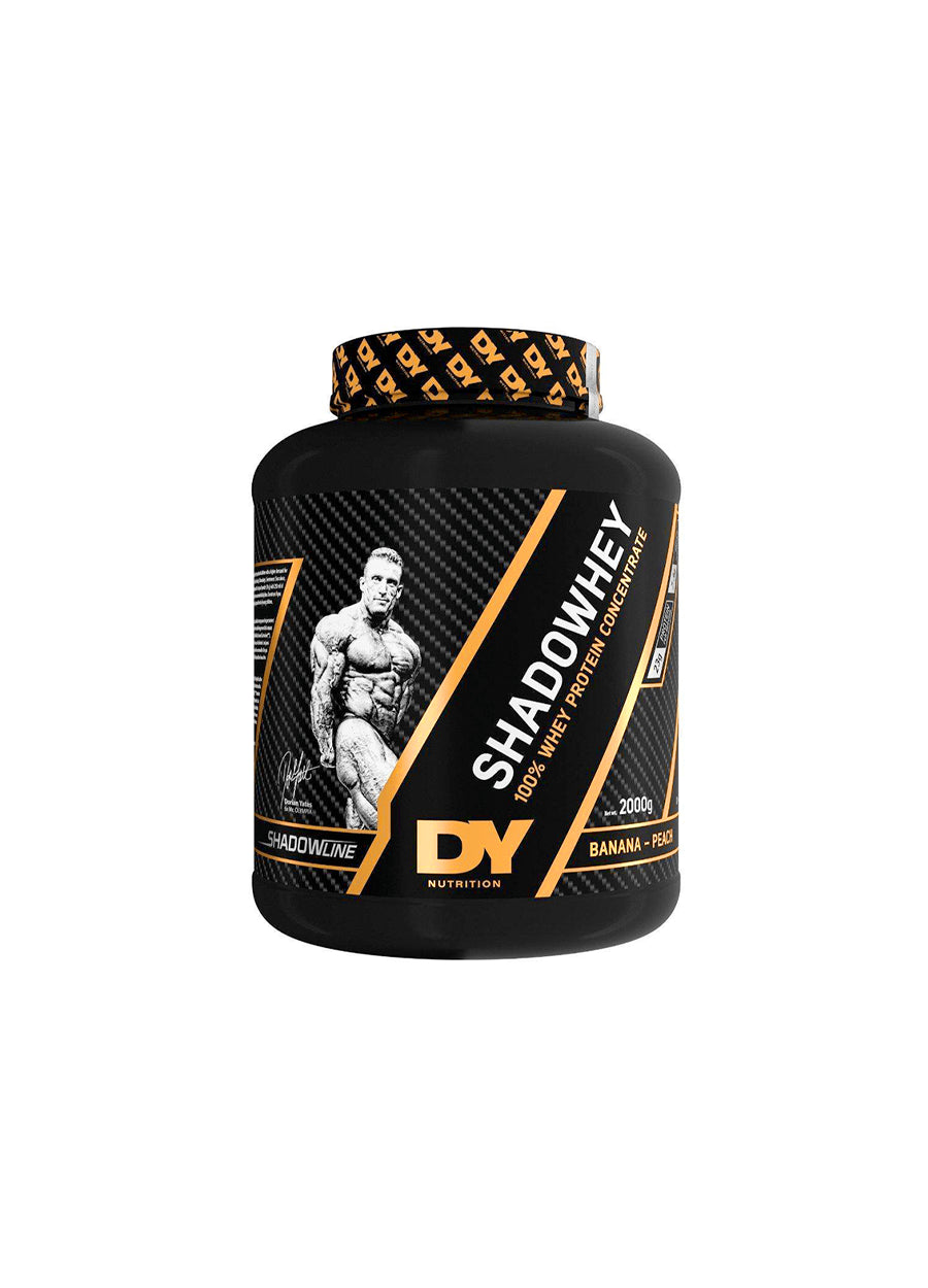 DY Nutrition ShadoWhey Concentrate 2000g Banana Peach Framsida