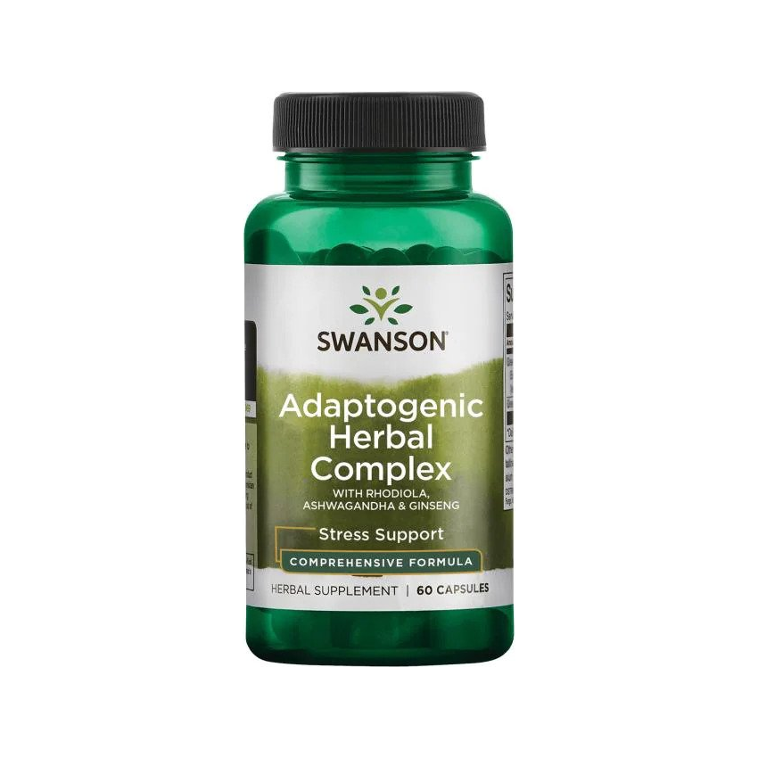Adaptogenic Herbal Complex with Rhodiola, Ashwagandha & Ginseng - 60 caps
