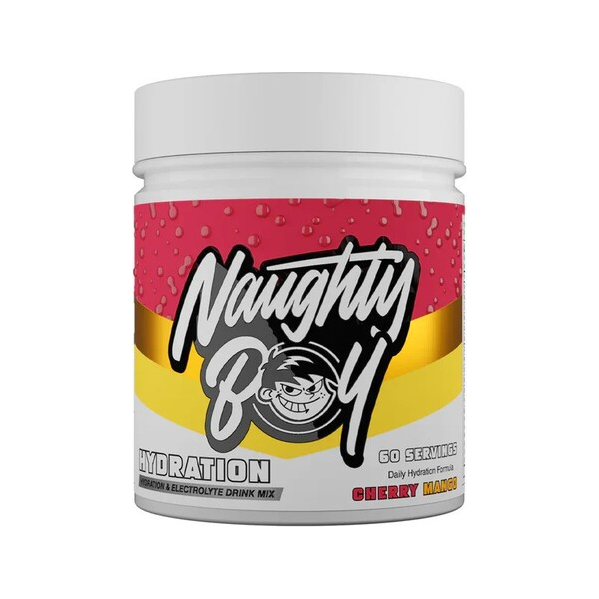Naughty Boy Hydration-dryckesblandning i burk, körsbär-mangosmak