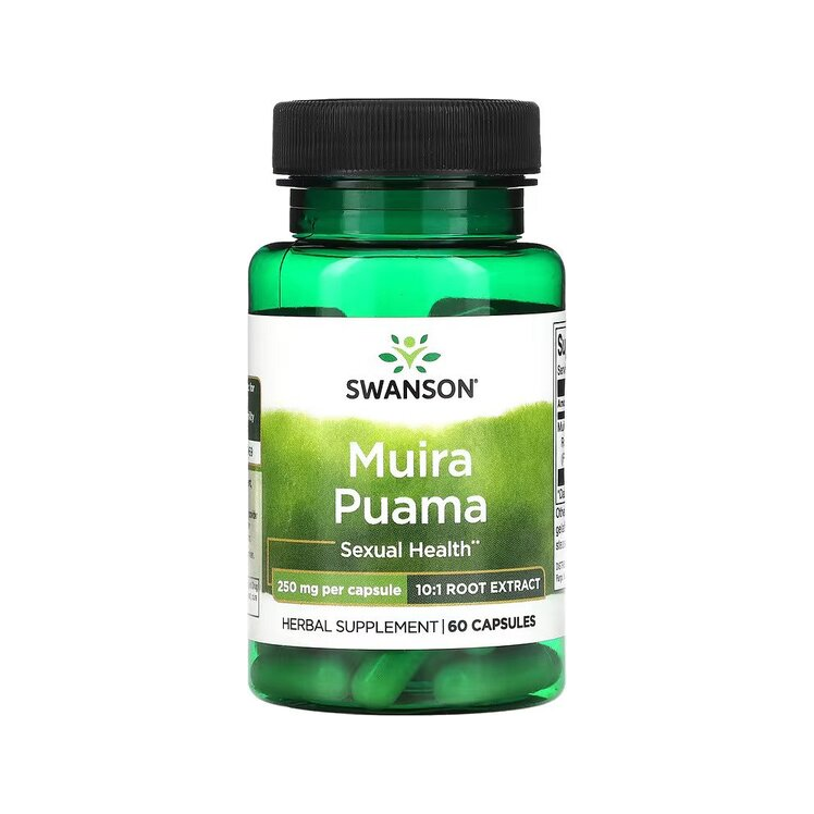 Muira Puama, 250mg (10:1) - 60 caps