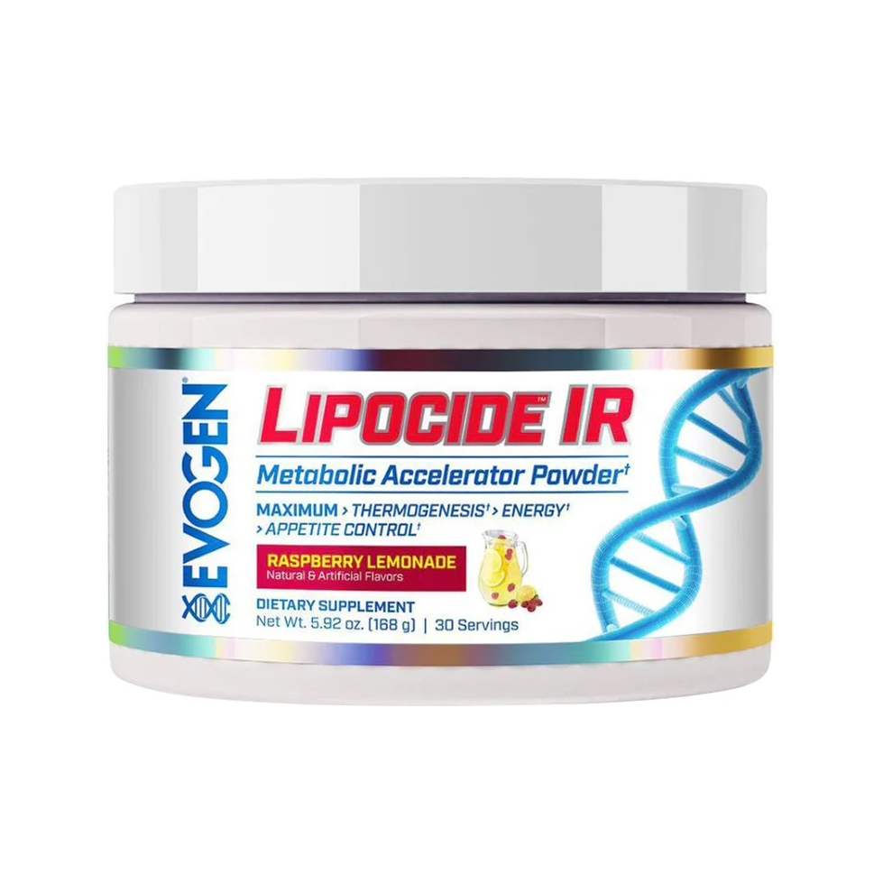 Evogen Lipocide IR kosttillskott i burk, Raspberry Lemonade-smak, 168 g