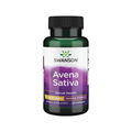 Swanson Avena Sativa kapselflaska, grön flaska med svart lock, 60 kapslar