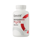 OstroVit MgZB kosttillskott i vit tablettburk med lock, 90 tabletter
