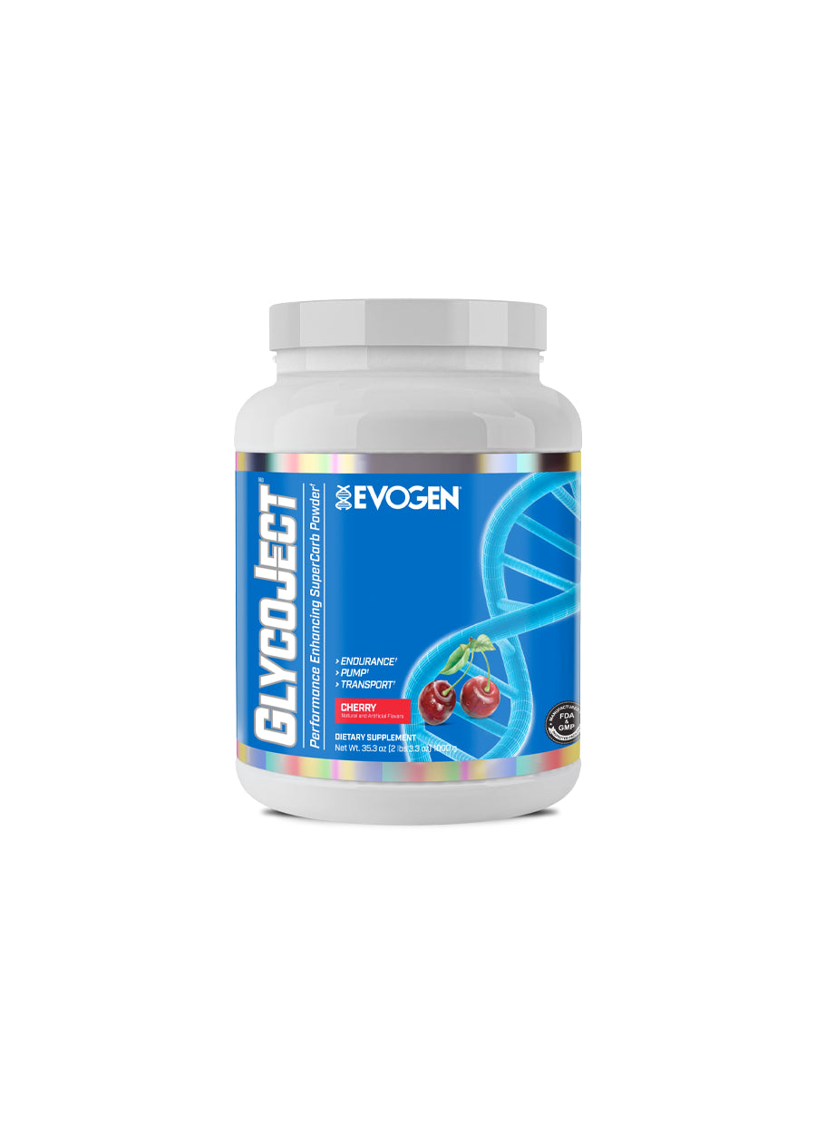 Evogen GlycoJect Super Carb 1kg Cherry Framsida