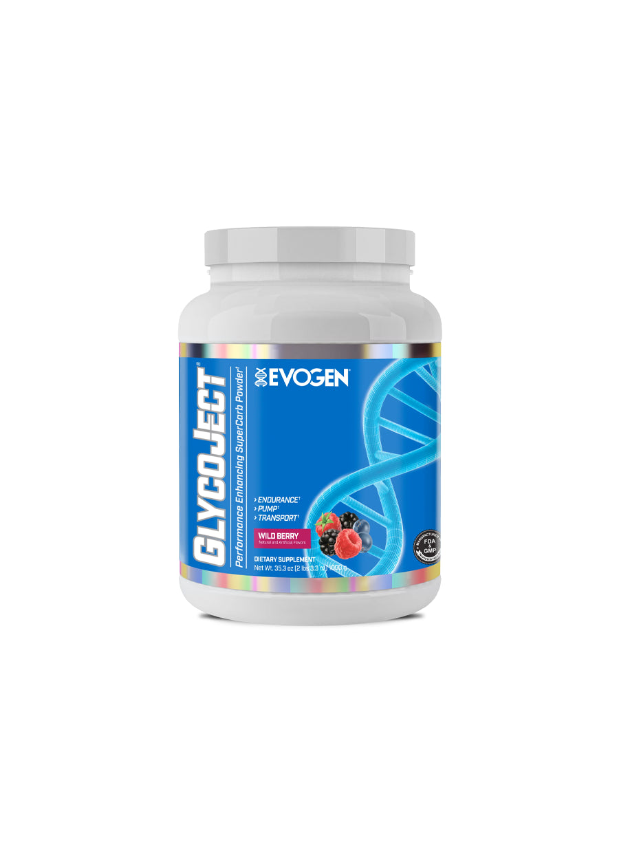 Evogen GlycoJect Super Carb 1kg Wild Berry Framsida
