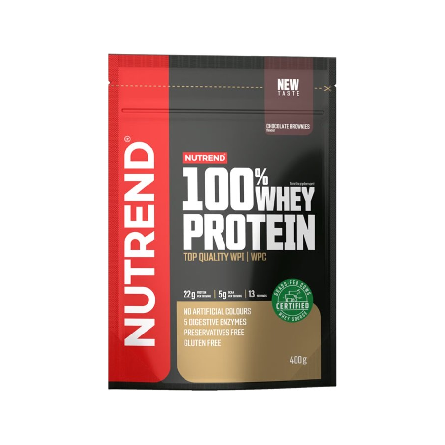 100% Whey Protein, Chocolate Brownies - 400 grams