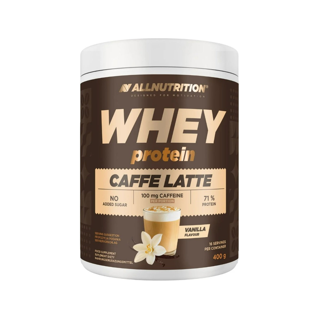 Whey Protein Caffe Latte, Vanilla - 400 grams