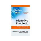 Doctor's Best Digestive Probiotic-förpackning, 30 veggiekapslar.