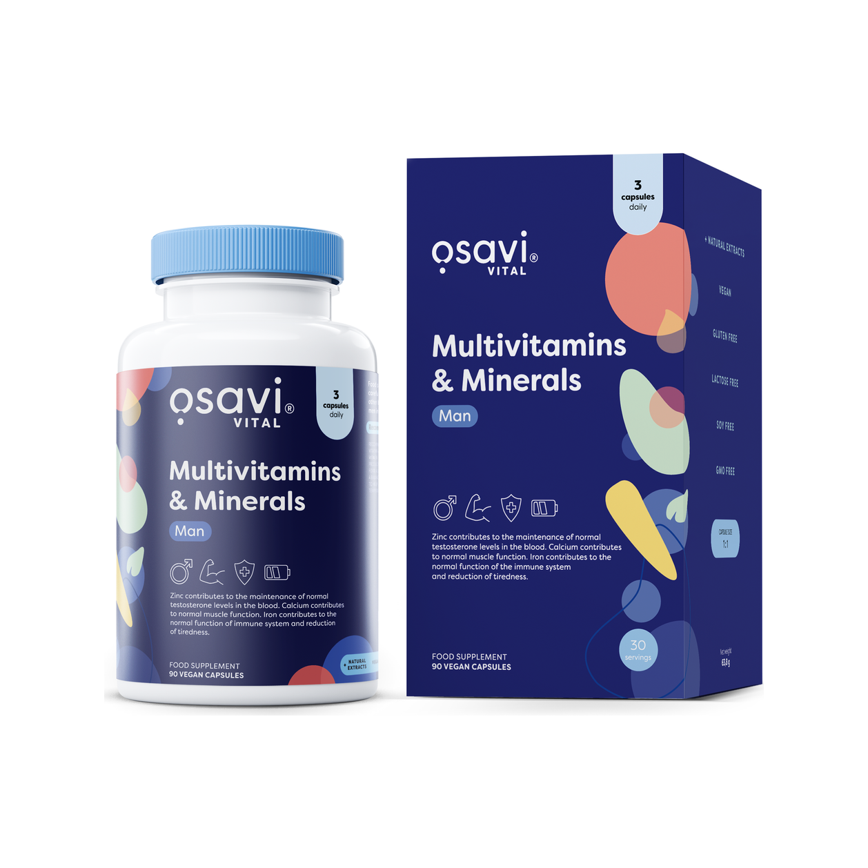 Multivitamins & Minerals Man - 90 vegan caps