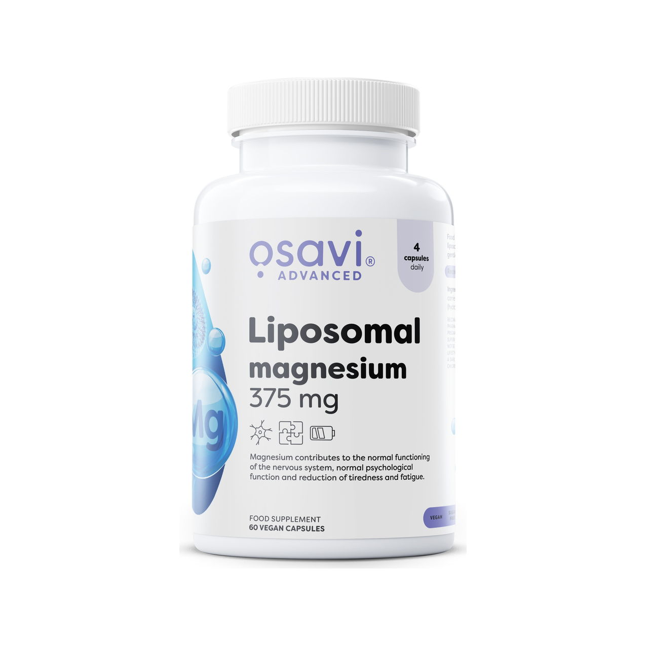 Liposomal Magnesium, 375 mg - 60 vegan caps
