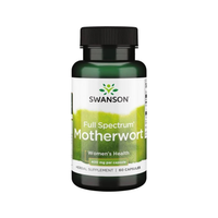 Kapselburk med Swanson Full Spectrum Motherwort, 400 mg, 60 kapslar