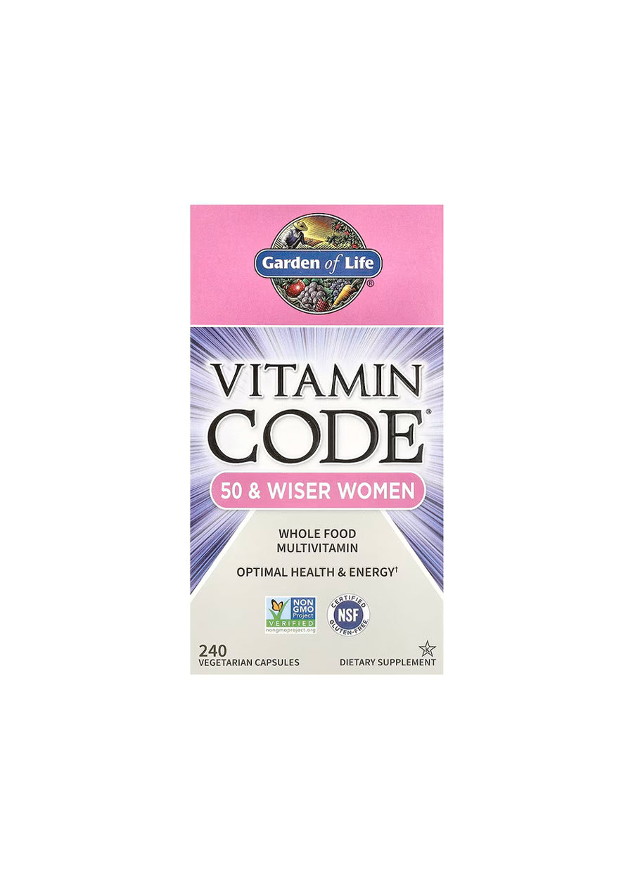 Garden of Life Vitamin Code 50 & Wiser Women 240 Kapslar