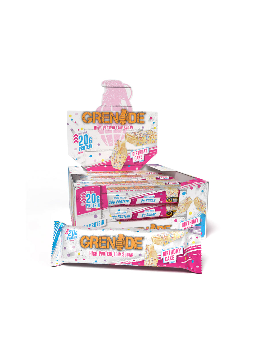 Grenade Protein Bars 12 x 60g Birthday Cake