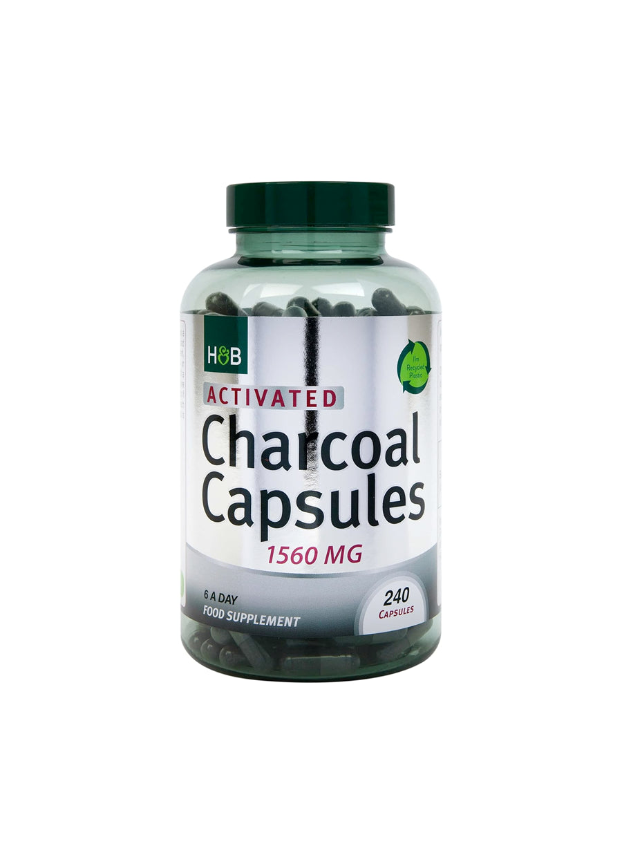 Holland & Barrett Activated Charcoal 1560mg 240 Kapslar