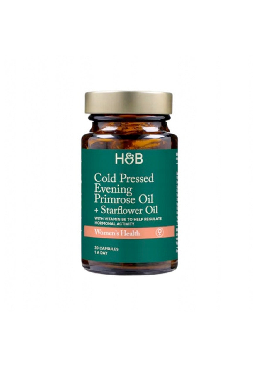 Holland & Barrett Cold Pressed Evening Primrose Oil + Starflower Oil 30 Kapslar