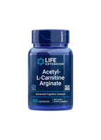 Kapselburk Life Extension med Acetyl-L-karnitin arginat, 90 kapslar