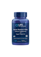 Kapselbehandlingsflaska Life Extension Bone Restore Elite med K2, 120 kapslar