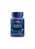 Kapselburk Life Extension Glutathione Cysteine & C, blå etikett, 100 kapslar