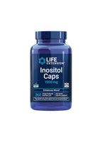 Life Extension inositol kapslar 1000 mg i blå kapselburk med etikett