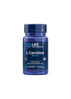 Kapselbeholder med L-Carnitine 500 mg, 30 kapslar, blå flaska från Life Extension