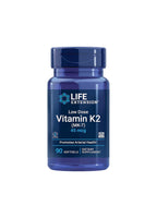 Life Extension Vitamin K2 låg dos 45 mcg, 90 mjukgelkapslar i blå flaska