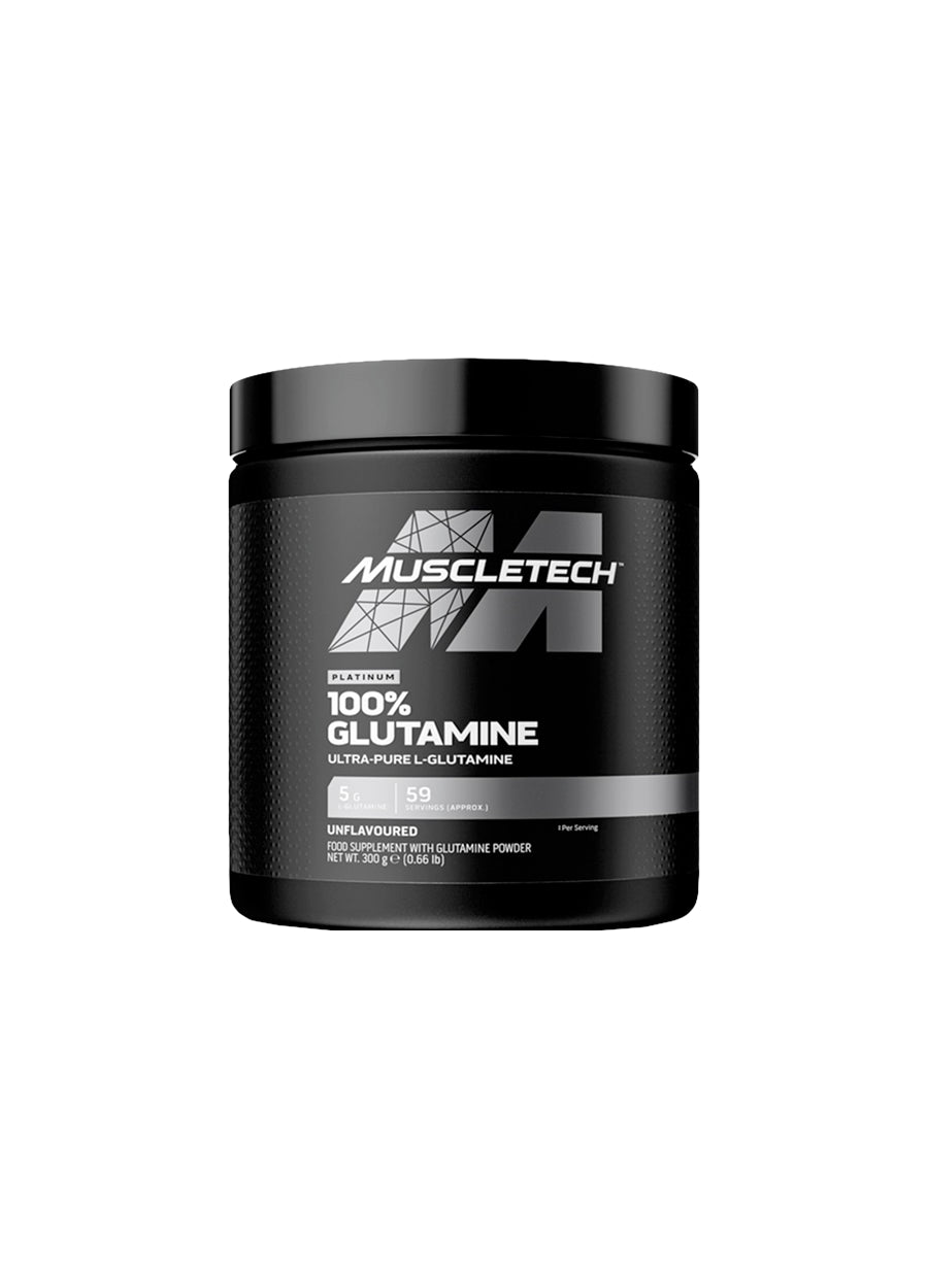 MuscleTech Platinum 100% Glutamine 300g Framsida