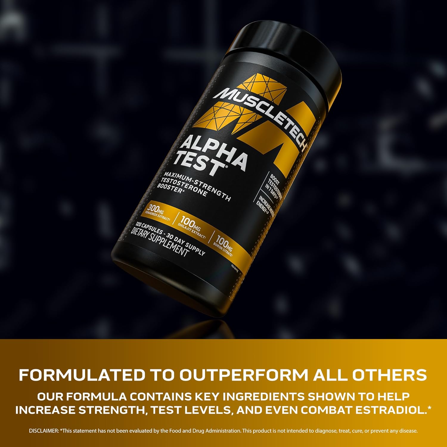 MuscleTech Alpha Test 120 Kapslar Fördelar