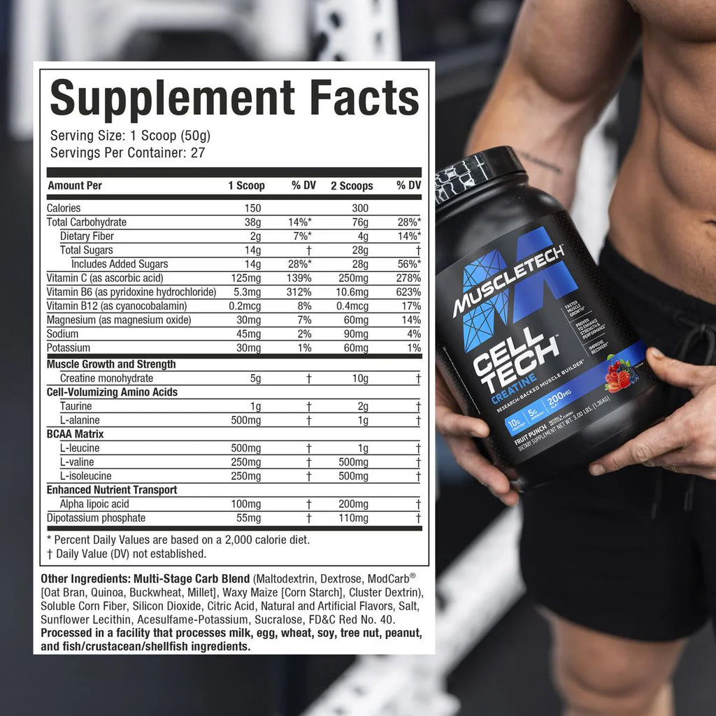 MuscleTech Cell-Tech Creatine 2270g Innehåll
