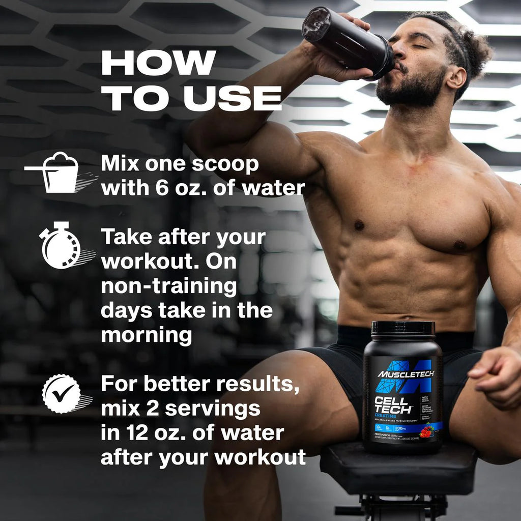 MuscleTech Cell-Tech Creatine 2270g instruktioner