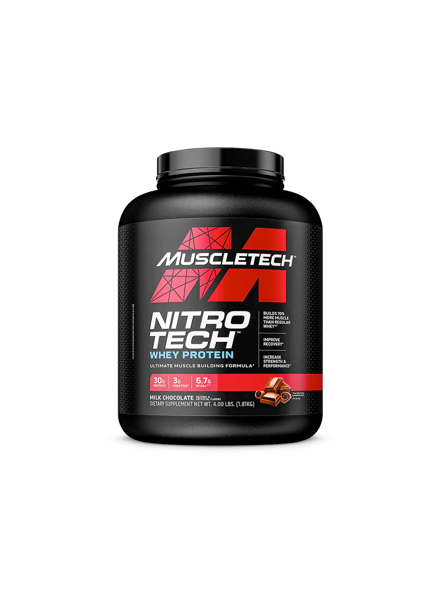 MuscleTech Nitro-Tech 1810g Milk Chocolate Framsida