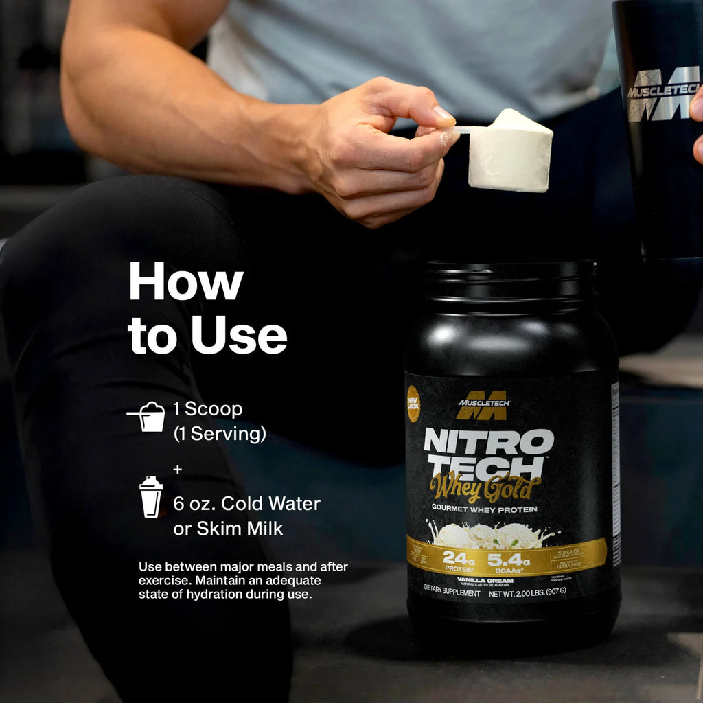 MuscleTech Nitro-Tech 100% Whey Gold Instruktio