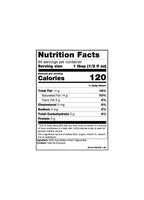 MCT-oljas näringstabell, 120 kcal per portion