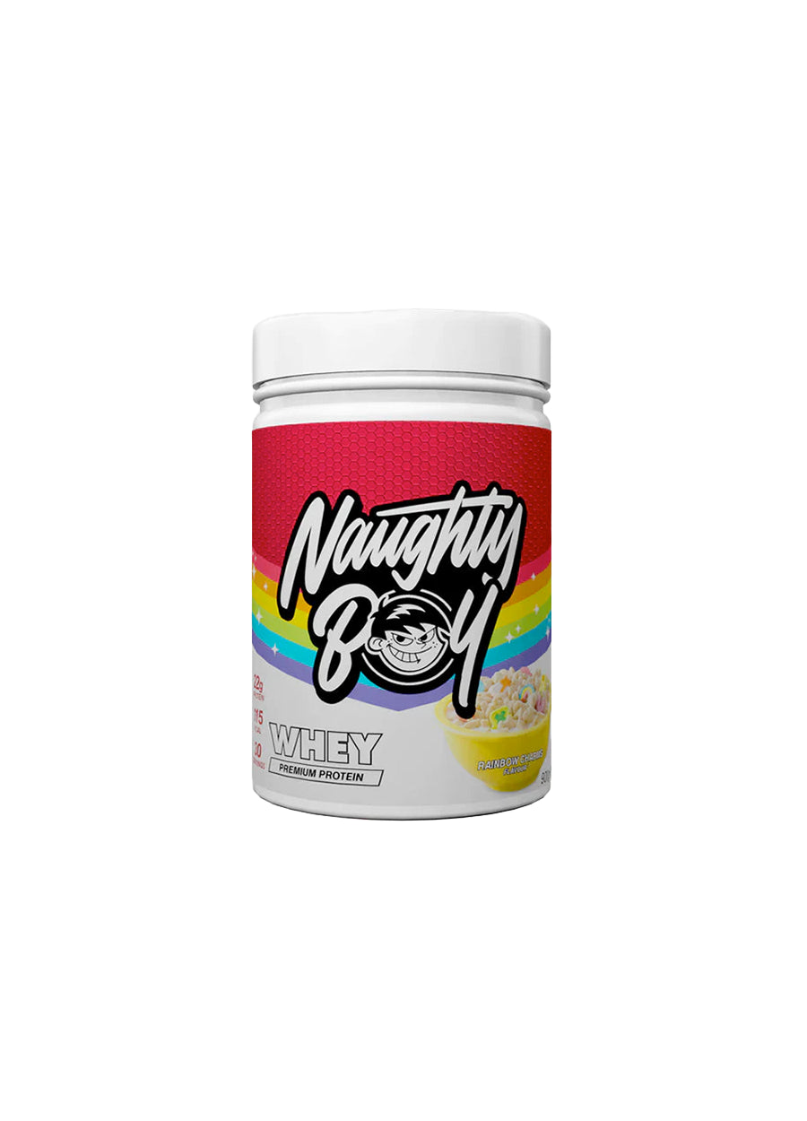 Naughty Boy Advanced Whey 900g Rainbow Charms Framsida