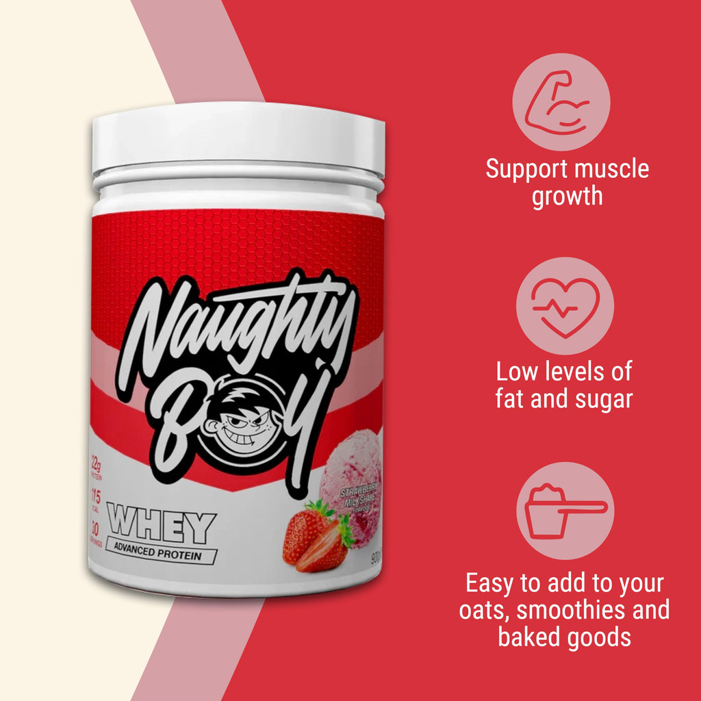 Naughty Boy Advanced Whey 900g Fördelar