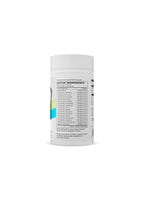 Vit kapselburk med baksidetext och ingredienslista