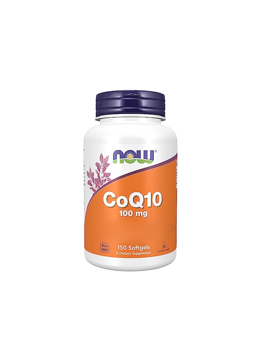 NOW Foods CoQ10 100mg 150 Kapslar Framsida