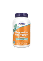 Magnesiumbisglycinatpulver i NOW-burk, 227 g