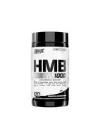 HMB 1000-tillskott i kapselflaska från Nutrex, svart lock och etikett